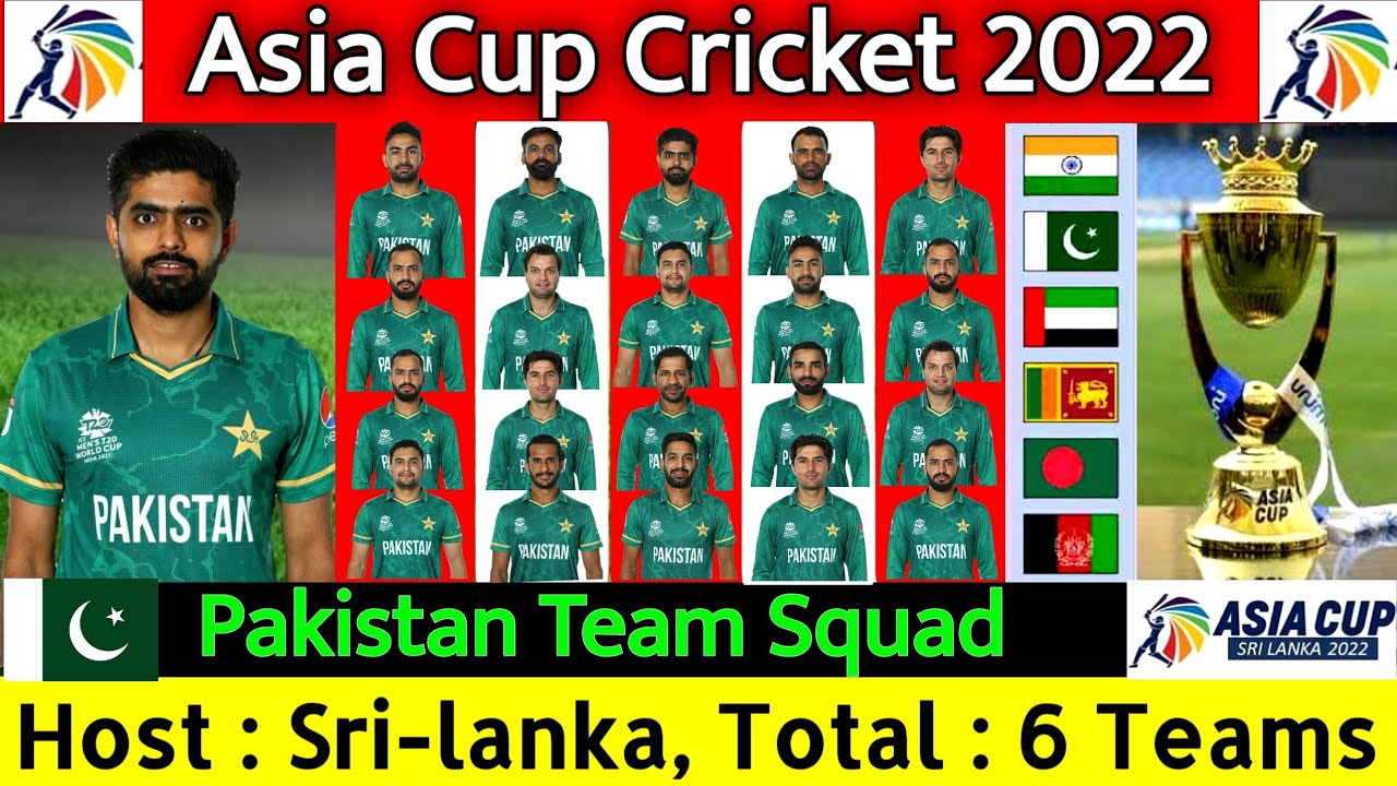 Pakistan Team Squad Asia Cup 2021 15members Players List Updated