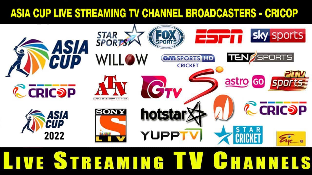 Asia Cup Live Streaming TV Channel Broadcasters Cricop 001